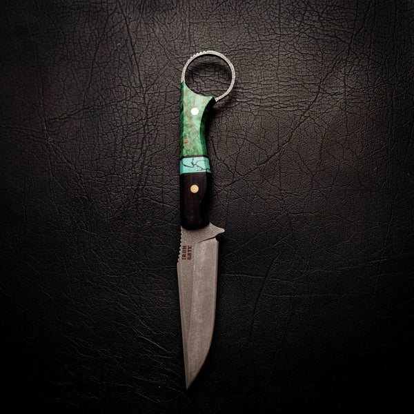 The Crow — African Blackwood, TruStone & Green Dyed Birch