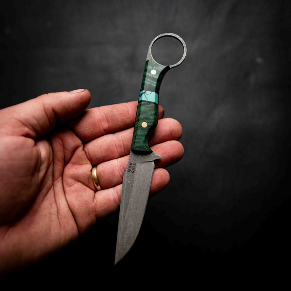 The Crow — Green Curly Mango & Aqua TruStone