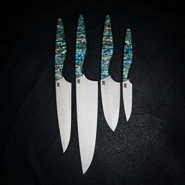 Kitchen Knife Set of 4 — Abalone Handle Series