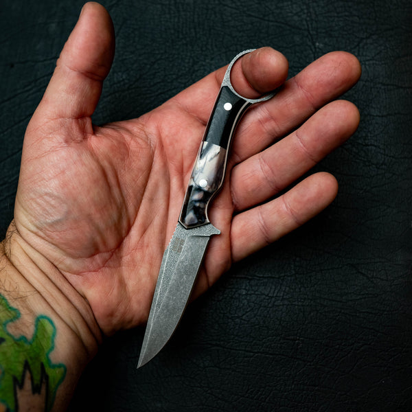 The Crow — Mammoth Molar with Black & White G10