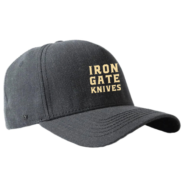 5-Panel Snapback – Black — Iron Gate Knives | Handmade in Australia