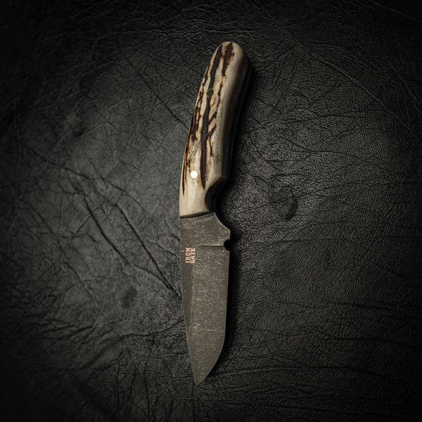 Pre-Order — Stockman — Fallow Deer Antler — Detail view | Iron Gate Knives