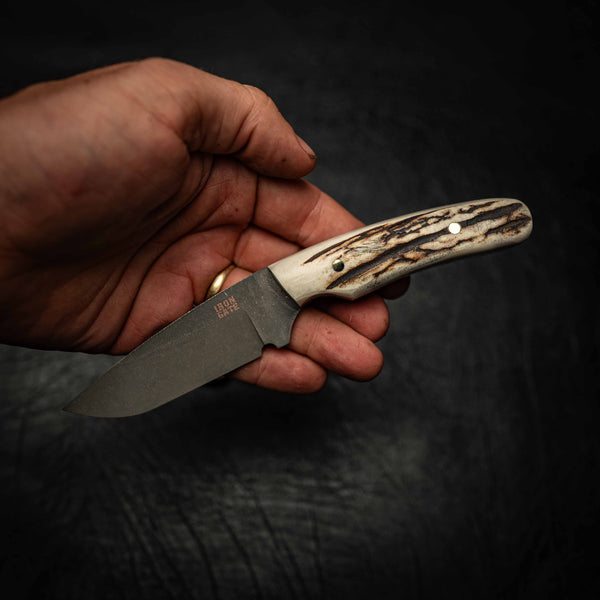 Pre-Order — Stockman — Fallow Deer Antler — In-hand view | Iron Gate Knives