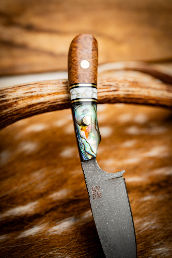 Ergo Skinner — York Gum Burl, TruStone & Abalone