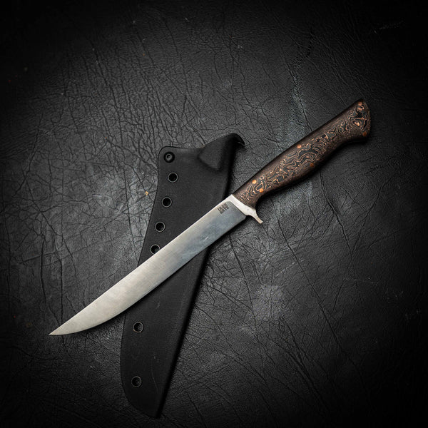 Nitro V Stiff Fillet – Carbon Fiber Handle with Copper Layers