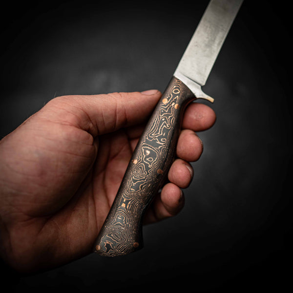 Nitro V Stiff Fillet – Carbon Fiber Handle with Copper Layers