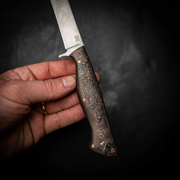 Nitro V Stiff Fillet – Carbon Fiber Handle with Copper Layers