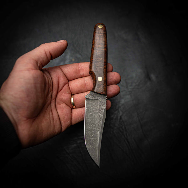 N690 Scout – Stonewashed | Ringed Gidgee Full Wood Handle