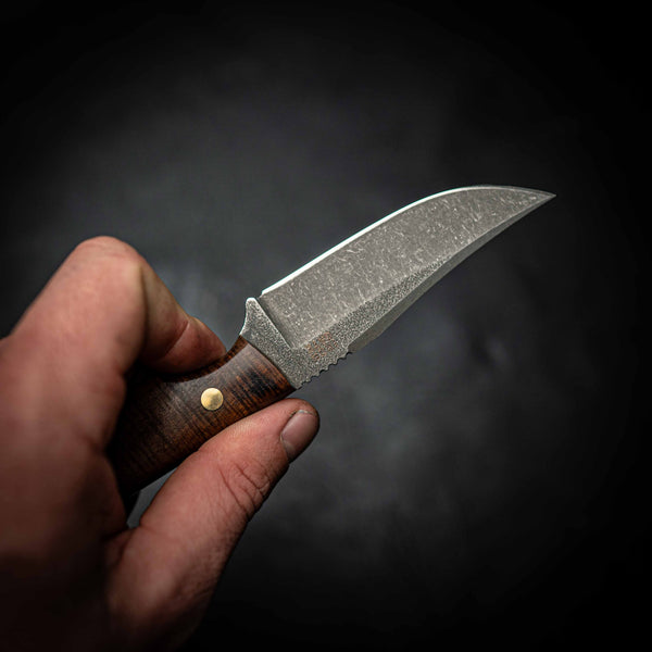 N690 Scout – Stonewashed | Ringed Gidgee Full Wood Handle