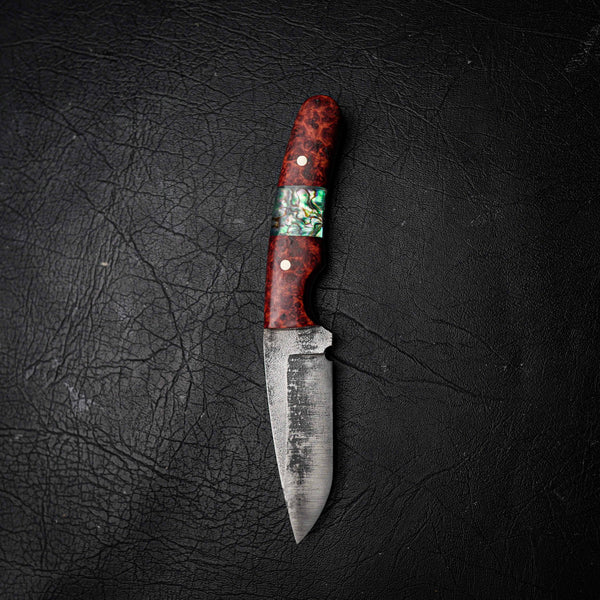 Ridgeback – Stonewashed Drop Point Bushcraft Knife