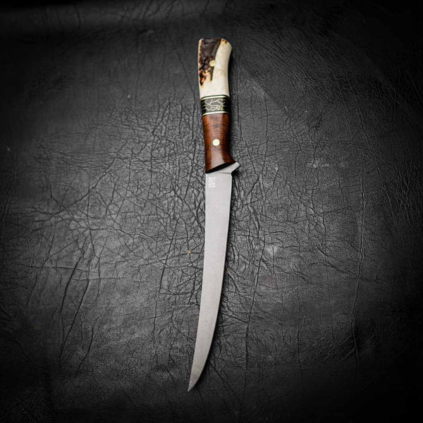 Pre-Order — Mako Fillet/Boning — Tasmanian Blackwood, TruStone & Deer Antler