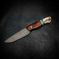 Bushcraft — Stonewashed N690 | Arizona Ironwood, TruStone & Deer Antler