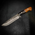 Big Bowie — Stonewashed Sleipner | African Blackwood & York Gum Burl
