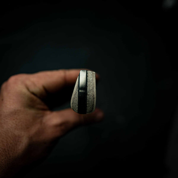 XL Hunter – Satin N690 with Tassie Blackwood, TruStone Spacer & Deer Antler