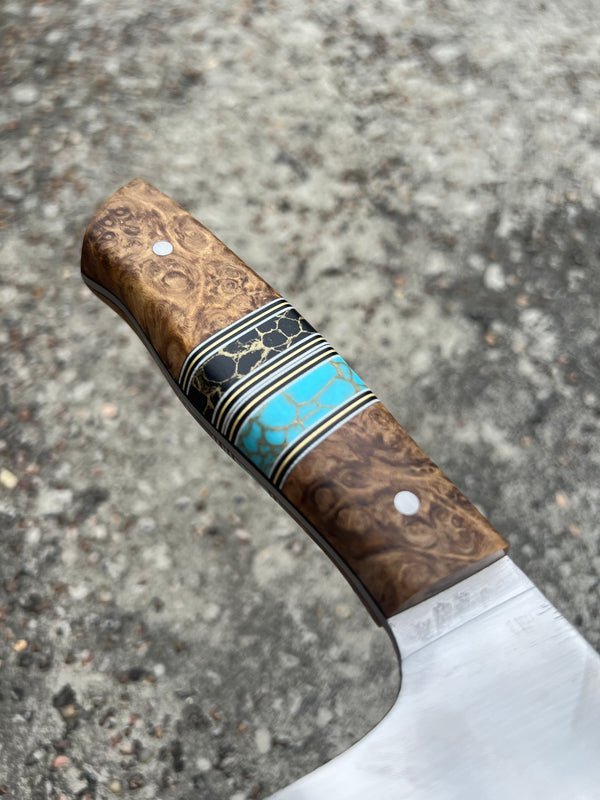 Santoku with Brass and Trustone Spacers