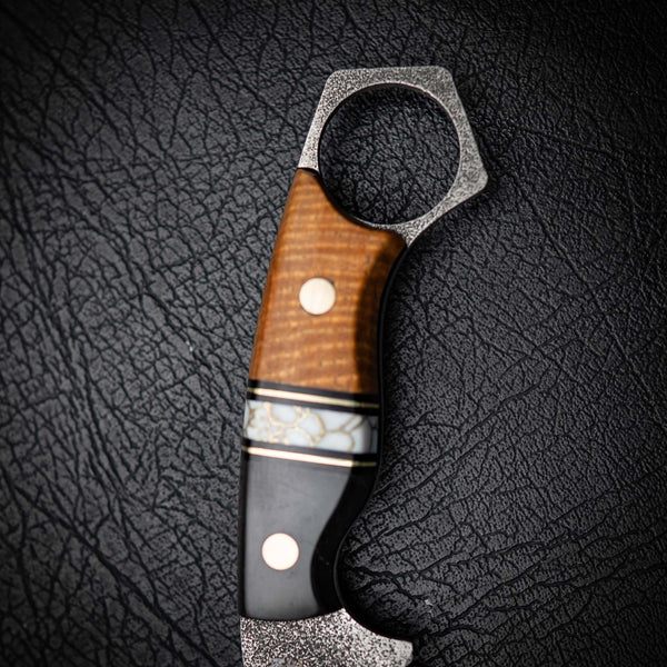 Mini Hunter – Figured Ash, White Trustone & Black Juma (Stonewashed)