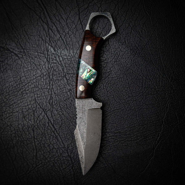 Mini Hunter – Ringed Gidgee & Abalone Shell (Stonewashed)
