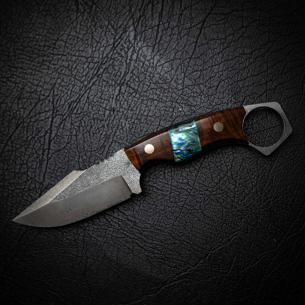 Mini Hunter – Ringed Gidgee & Abalone Shell (Stonewashed)