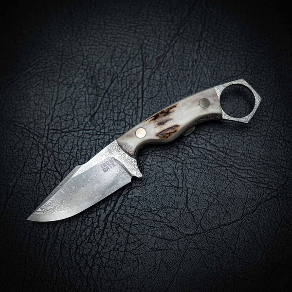 Mini Hunter – Full Fallow Deer Antler (Stonewashed)