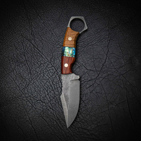 Mini Hunter – Lace Sheoak, Figured Ash & Abalone Inlay (Stonewashed)
