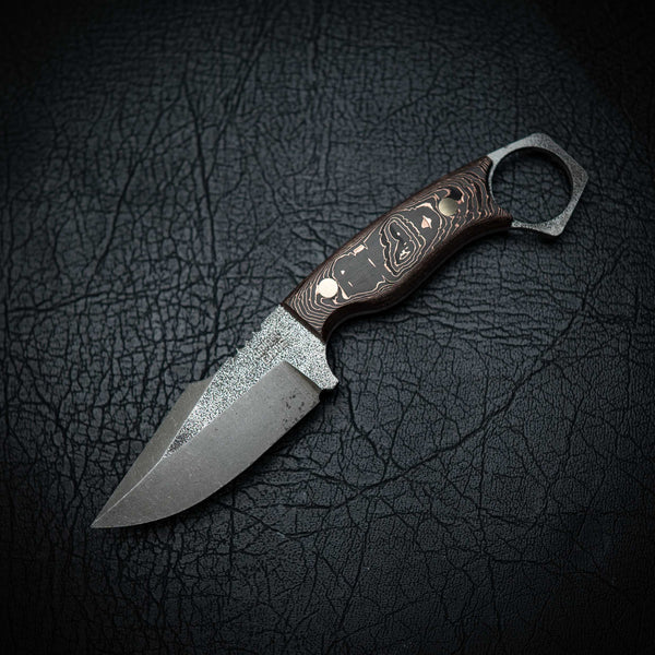 Mini Hunter – Carbon Fiber & Copper Layered (Stonewashed)
