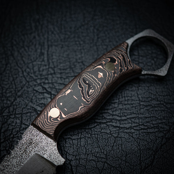 Mini Hunter – Carbon Fiber & Copper Layered (Stonewashed)