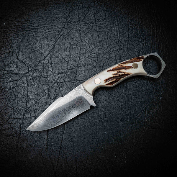 Mini Hunter – Full Antler (Damascus)