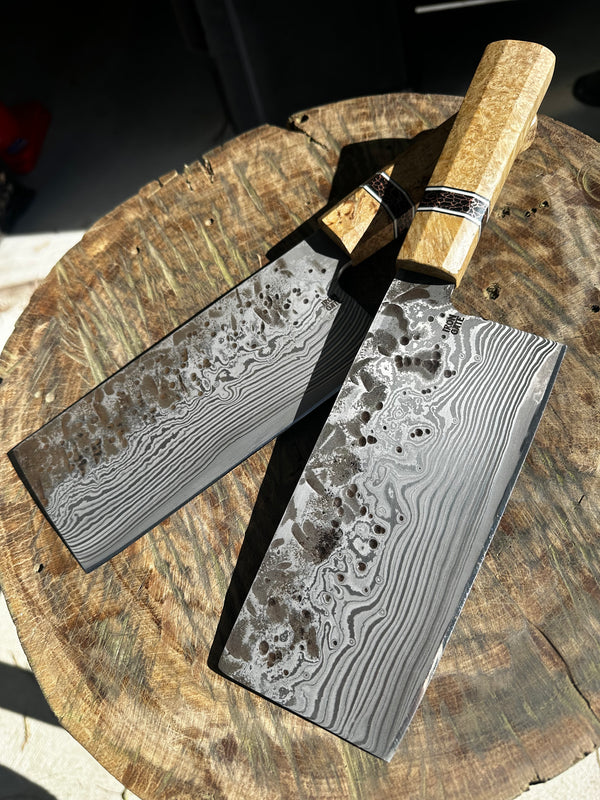 Damascus Japanese Cleaver