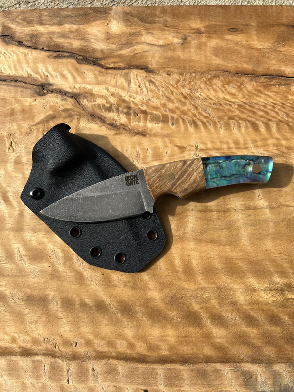 Stonewashed Skinner with Burl / Abalone