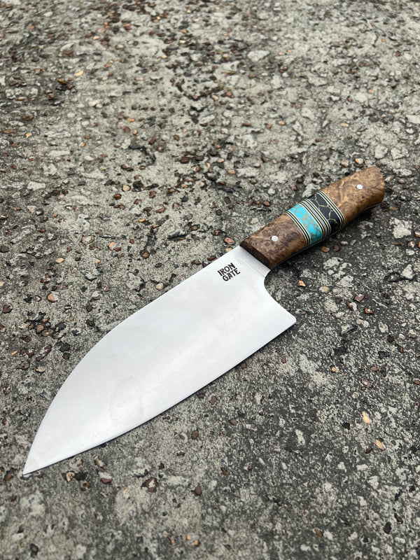 Santoku with Brass and Trustone Spacers