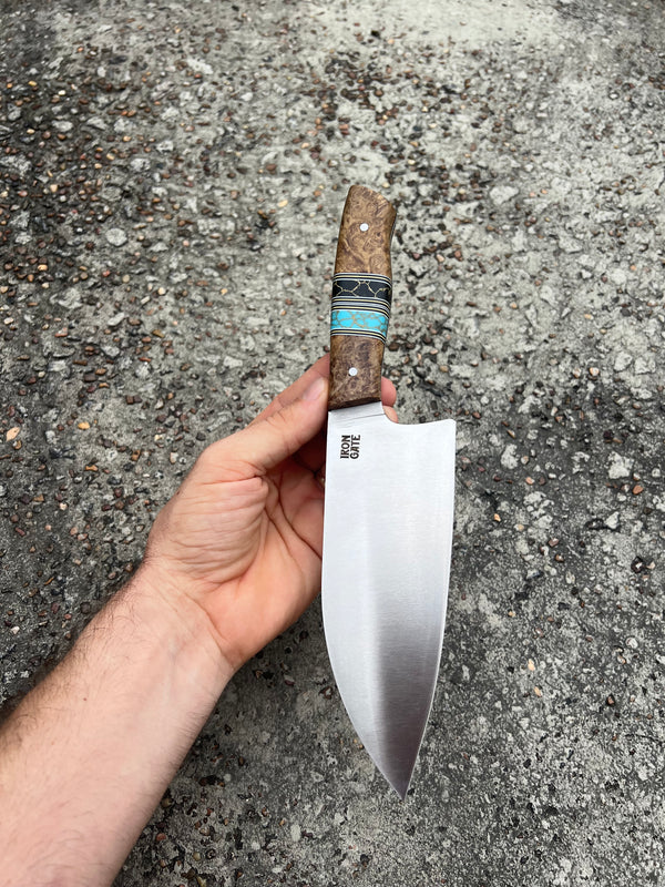 Santoku with Brass and Trustone Spacers