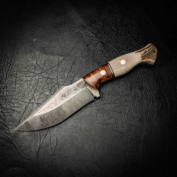 Elmax Hunter – Ringed Gidgee, Brass Spacer & Deer Antler