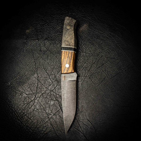 N690 Bushcraft – Zircote & Maple Burl Handle