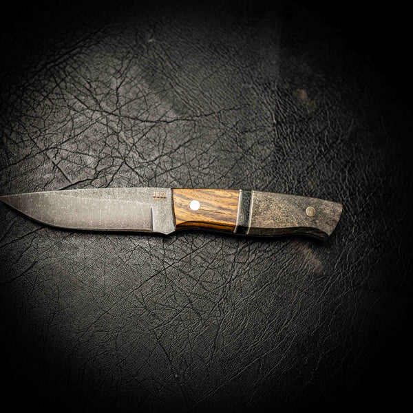 N690 Bushcraft – Zircote & Maple Burl Handle