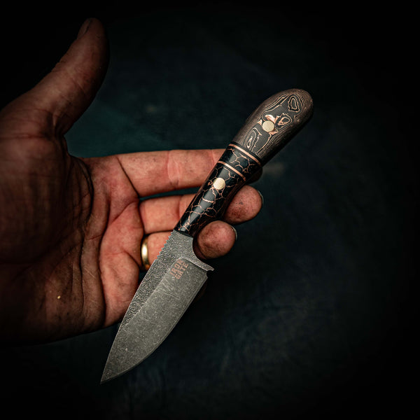 N690 Ergo Skinner – Copper Infused TruStone, Copper Spacers & Carbon Fiber