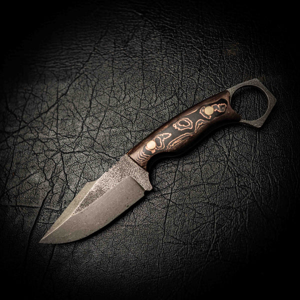 Mini Hunter – N690 Stainless Steel & Copper Infused Carbon Fiber