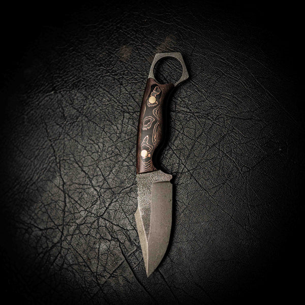 Mini Hunter – N690 Stainless Steel & Copper Infused Carbon Fiber