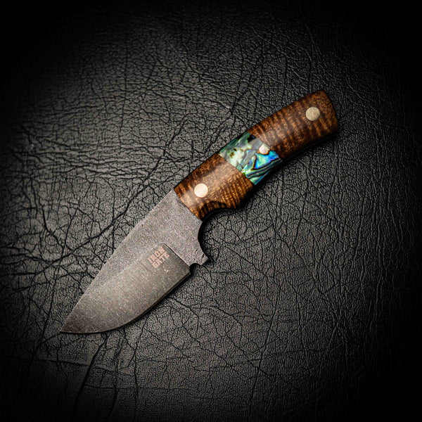 Mini Skinner – Ringed Acacia with Abalone Inlay