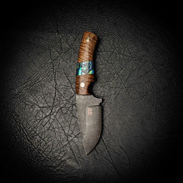 Mini Skinner – Ringed Acacia with Abalone Inlay