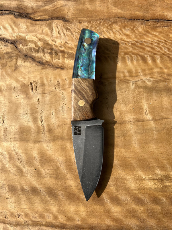 Stonewashed Skinner with Burl / Abalone
