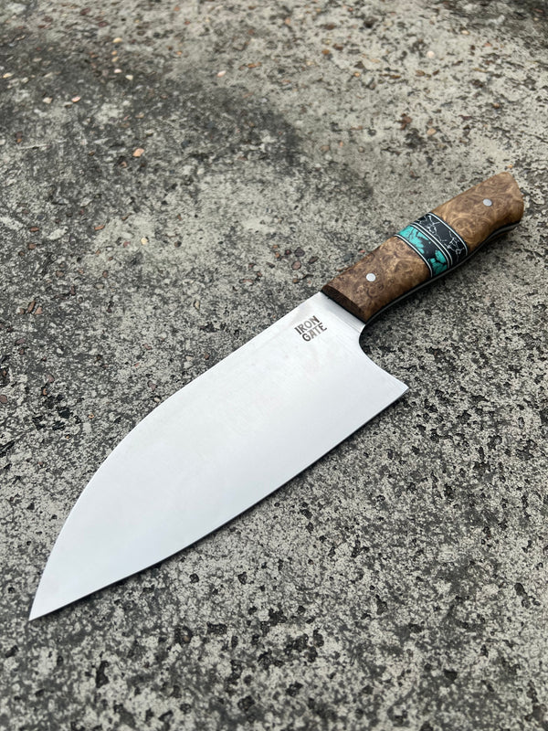 Kitchen Chopper with Amboyna Burl Handle