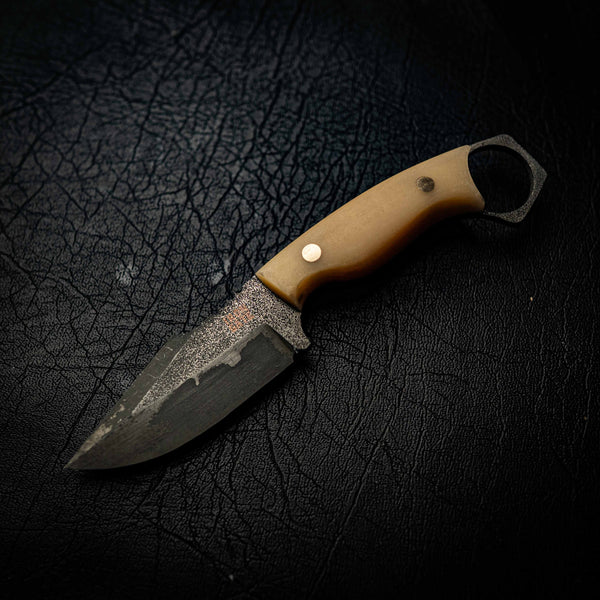 N690 Mini Hunter – Vintage Ivory Micarta