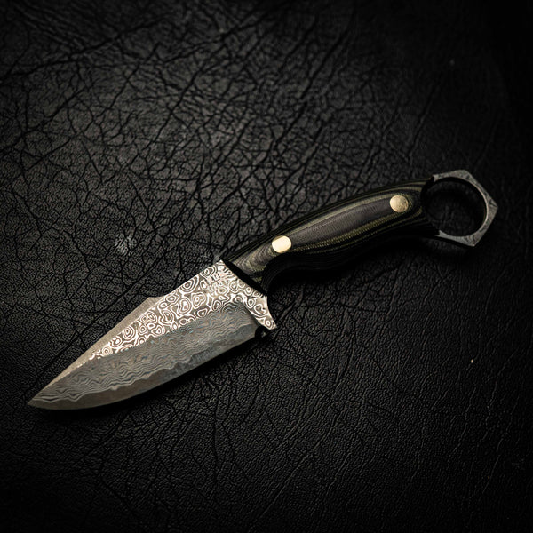 N690 Mini Hunter – Black and Green Layered G10