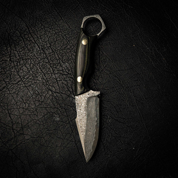 N690 Mini Hunter – Black and Green Layered G10