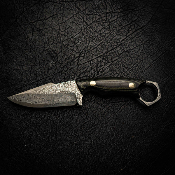 N690 Mini Hunter – Black and Green Layered G10