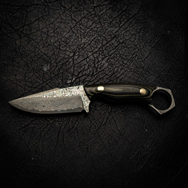 N690 Mini Hunter – Black and Green Layered G10