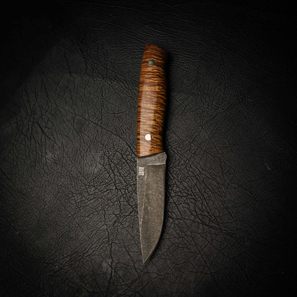 N690 Bushcraft Knife – Dark Stonewashed Finish