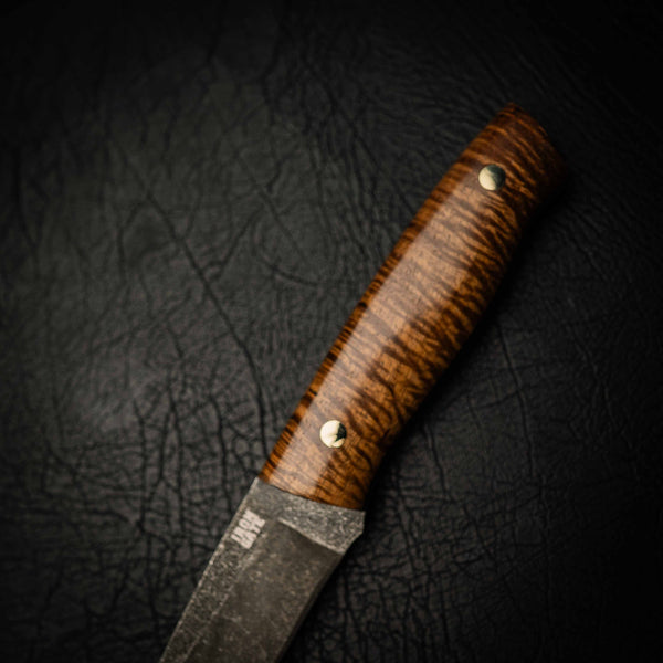 N690 Bushcraft Knife – Dark Stonewashed Finish