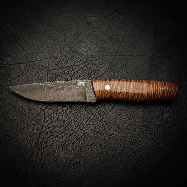 N690 Bushcraft Knife – Dark Stonewashed Finish