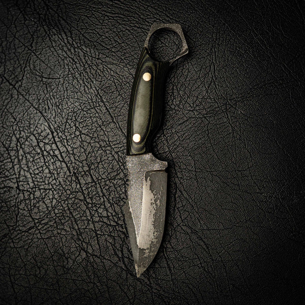 N690 Mini Hunter – Black and Green Layered G10